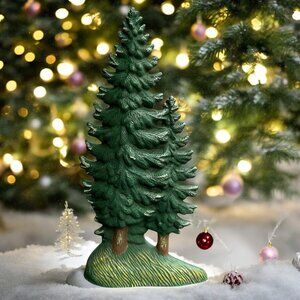 Santa's Best Christmas in Vermont Pine Trees Village Accessory from 1994